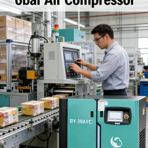 7.5KW 10HP Energy Saving Screw Air Compressor For Industrial.6-8bar Exhaust Volume.1m3/min thumbnail-2