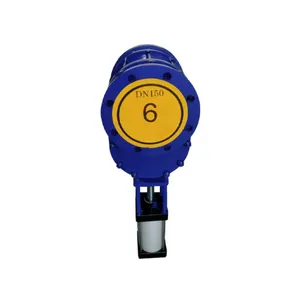Manufacturer Direct Sales Pneumatic Ceramic Double Gate Valve Pneumatic Flange Gate Valve thumbnail-4