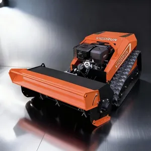 Industrial Grade Automatic Gasoline Electric Hybrid Flail Mower With Track-Mounted Blades for Lawn Grass Disposal-Vigorun Tech thumbnail-2