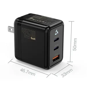 100W GaN Travel Adapter With 3 Ports (1A+2C), Smart Multi-Device Fast Charger for Laptops & Phones thumbnail-4