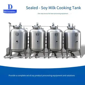 Automated Soybean Milk Cooking Tank, Stainless Steel Sealed Type, Steam-heated, Micro-pressure Tank With Good-tasting Soybean Milk thumbnail-5
