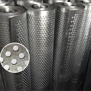 Copper Perforated Coil Mesh, 1.5mm Hole, 0.6mm Thick, 1m Wide, 40m Coil, 55% Open Area thumbnail-3