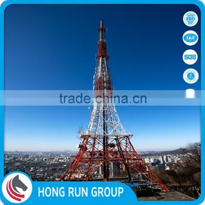 2016 New High Quality 30M 40M 50M 60M 70M Communication Tower With Certificates CE Steel Communication Tower thumbnail-2
