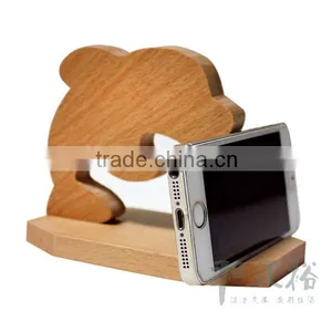Christmas Decorative Wooden Craft Display Mobile Phone Bracket,security Display Bracket for Cell Phone thumbnail-3