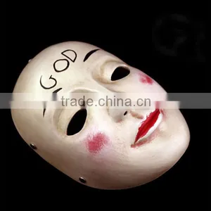 Latest The Purge Mask GOD Movie Theme Vigilandia Props Masquerade Scary Horror Killer Resin Halloween Carnival Mask 2015 thumbnail-5