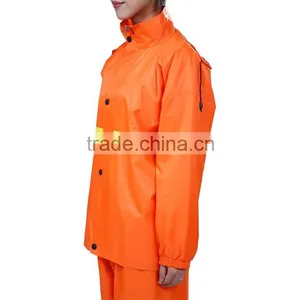 Orange Luminous Suit Thick Waterproof Safety Riding Raincoat thumbnail-3
