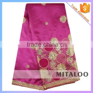 Mitaloo MGP1008 Hotselling Yellow Lace African New George Lace Nigeria Silk Lace thumbnail-5