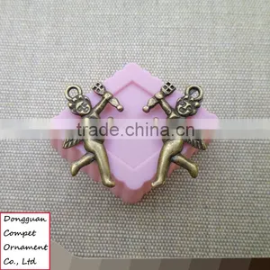 Wholesale Ancient Bronze Peace Envoy Angel Torch Pendant thumbnail-1