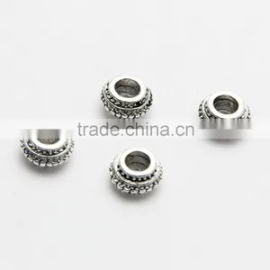 Wholesale Pdora New Style DIY Large Hole Drum Shape Zinc Alloy Beads thumbnail-6