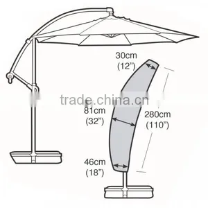 13 Foot Offset Umbrella Cover With High Grade Polyester thumbnail-1