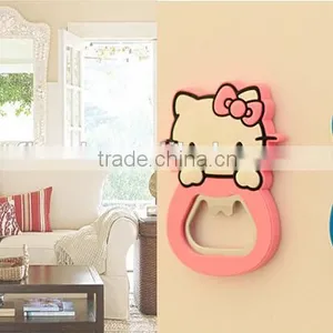 Wholesale Cheap Blank Beer Soft Magnet Rubber Custom Pvc Bottle Opener for Wedding Favors thumbnail-3