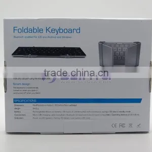 Universial Mini Portable Folding Auminum Wireless Foldable Bluetooth Keyboard for IOS Andriod Windows PC Tablets thumbnail-6
