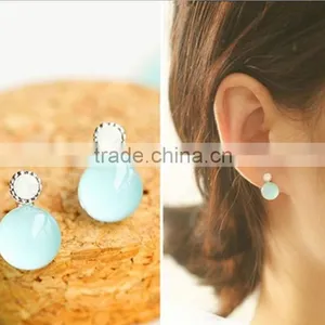 Summer Fashion Earring Round Drop Earrings Light Blue Fashion Earring thumbnail-1