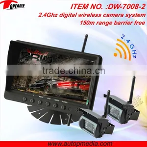TOPFAME DW-7008-2 Long Distance Waterproof Wireless Rear View Camera System for Truck Reverse thumbnail-1