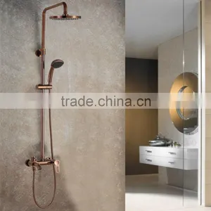 Antique Rose Golden Exposed Rain Shower Set thumbnail-1