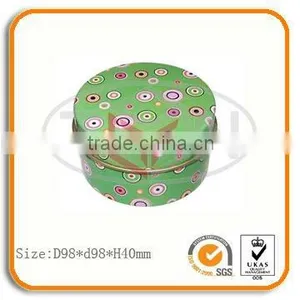 Round Candy Metal Tin Box thumbnail-1
