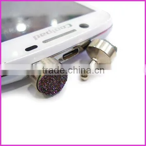 P1031 Newest Sparkly Titanium Druzy Phone Dust Plug thumbnail-1