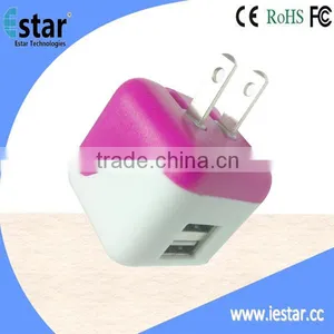 5V 2.1A Super Fast Mini Dual Usb Travel Charger thumbnail-1