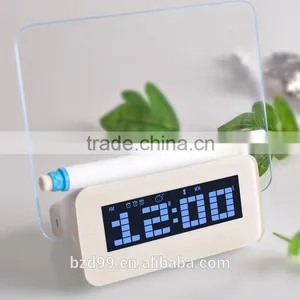 New Promotional Multi-functional USB HUB Electronic Digital Timer Transparent LCD 3 Alarm Settings LED Memo Board Clock thumbnail-4