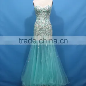 Wholesale Slim Off Shoulder Mermaid Western Gowns Party Dresses thumbnail-2
