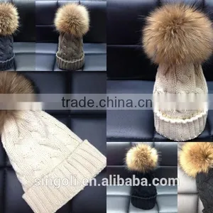 2015 Fashion Hot Sell Sidonie Pom Beanie thumbnail-1