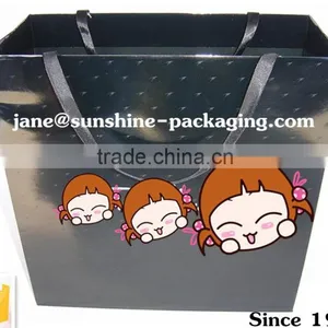 Ribbon Handle Paper Carrier Bag thumbnail-1