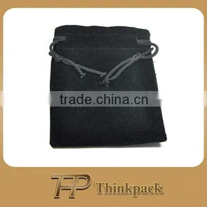 Small Black Velvet Gold Coin Pouch thumbnail-1