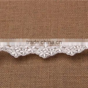 Good Qualit Grace Five Pedals Flower Leaf Pattern Overlap Weav Hand Made Weave Shape Embroidery Chemical Lace for Accessory thumbnail-1