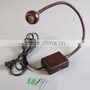 Flexible Gooseneck Sconce Wall Mounted LED Light Bronze Finish thumbnail-6
