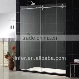 Stainless Steel Sliding Shower Door Doube Rollers thumbnail-3