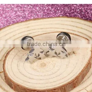 316L Jewellery for Men Factory Price Triple Star Earring thumbnail-5