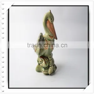 Ceramic Candle Holder of Stand Bird thumbnail-1