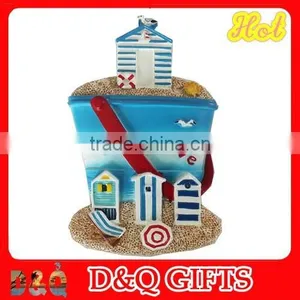 Souvenir Resin Beach Style Sand Bucket Magnet thumbnail-2