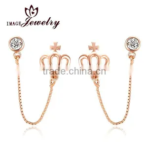 Cheap Jewelry Wholesale Ear Stud With Flower Shaped Earrings thumbnail-1