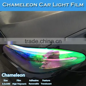 CARLIKE Red 0.3*10m Glossy Chameleon Car Light Tint Film thumbnail-6