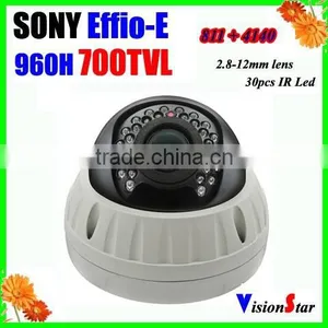 Indoor CCTV Camera Sony Effio-E 960H CXD4140GG 700tvl 30Pcs IR Leds Varifocal 2.8-12mm Lens Surveillance Home Camera Vision Star thumbnail-1
