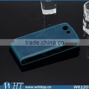 Luxury Leather Case for Sony Xperia Z3 Mini, Flip Leather Case for Sony Xperia Z3 Compact thumbnail-5
