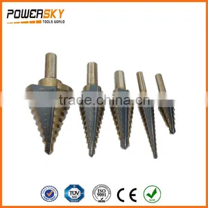 5pcs Step Drill Bit Set Hss Cobalt Multiple Cut Hole 50 Sizes Step Drill Case thumbnail-2