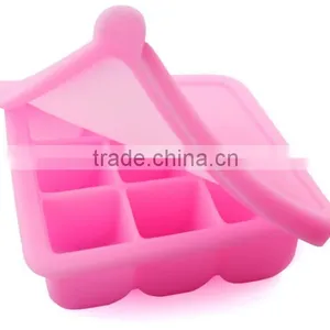 BPA Free Silicone Baby Blocks Freezer Storage Container thumbnail-4