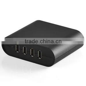5V 8A MAX 4 USB Ports Superfast Charging Frosted Shell Desktop USB Charger thumbnail-1