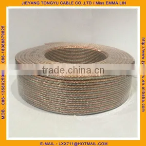 Pure Copper Crystal Speaker Cable Gold and Silver Copper Speaker Wire thumbnail-1