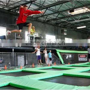 Kids Square Trampoline Park With Basketball Hoop thumbnail-4