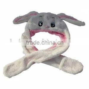 Rabbit Hat Plush Rabbit Hat Kids Hat thumbnail-1
