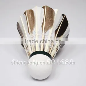 Export to Europe Improve the Ability to Respond /best Black&white Goose Feather Shuttlecock for Training thumbnail-4