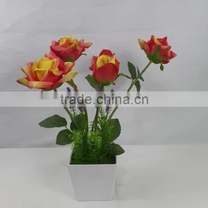 Factory Direct Sale Artificial Wedding Decoration Chinese Rose Flower for Table Certerpieces thumbnail-3