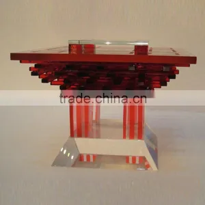 The China Pavilion Models Crystal 3d Model Gift for Shanghai Expo Glass Craft Souvenir thumbnail-1