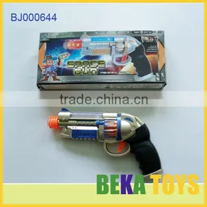 Kids Toy Gun Plastic Space Sound Toy Gun Safe Shock Gun Laser Toy Guns With Gun Powder thumbnail-1