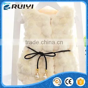 New Designed Fancy Wholesale Children Clothes Faux Fur Winter Waistcoat thumbnail-5