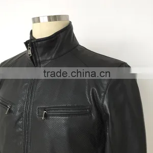 Fashion Outdoor Sport Entleman Varsity Softshell Down Leather Jacket thumbnail-4