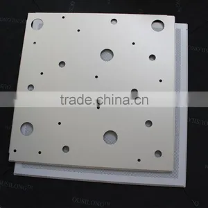 CNC Punching Aluminum or Galvanized Steel 2x2 Ceiling Tiles Perforated Lay-in Metal Suspended Ceiling Tiles thumbnail-5